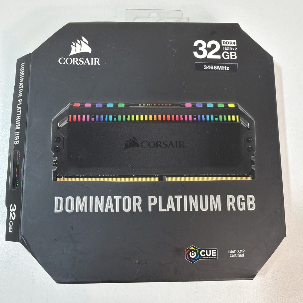 Corsair Dominator Platinum RGB 32GB (2x16GB) DDR4 RAM 3466MHz CMT32GX4M2C3466C16